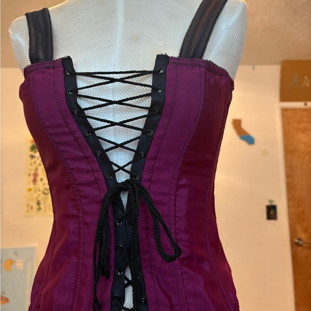 Women's Lace-Up Corset - Purple